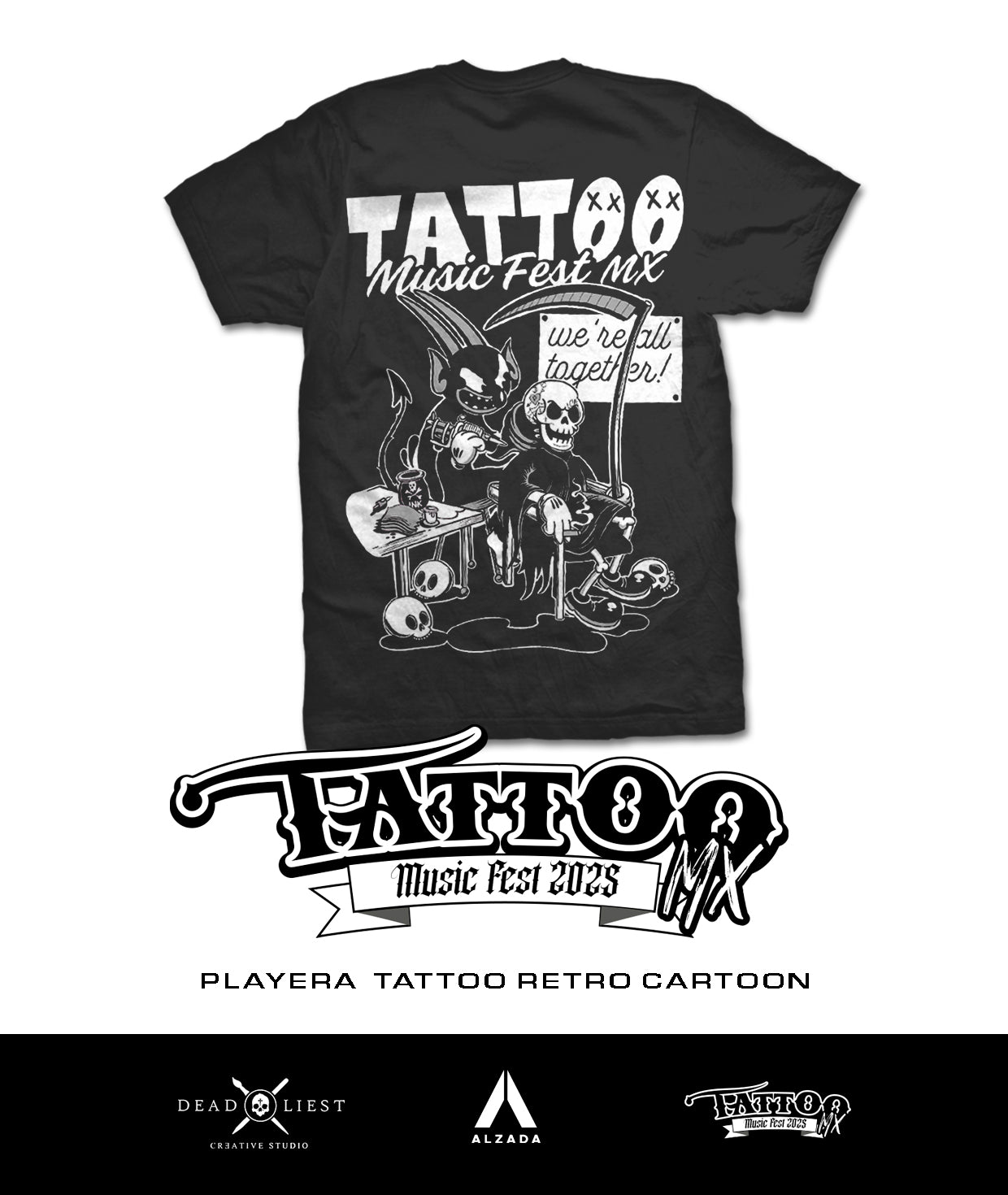 Playera Tattoo Retro Cartoon