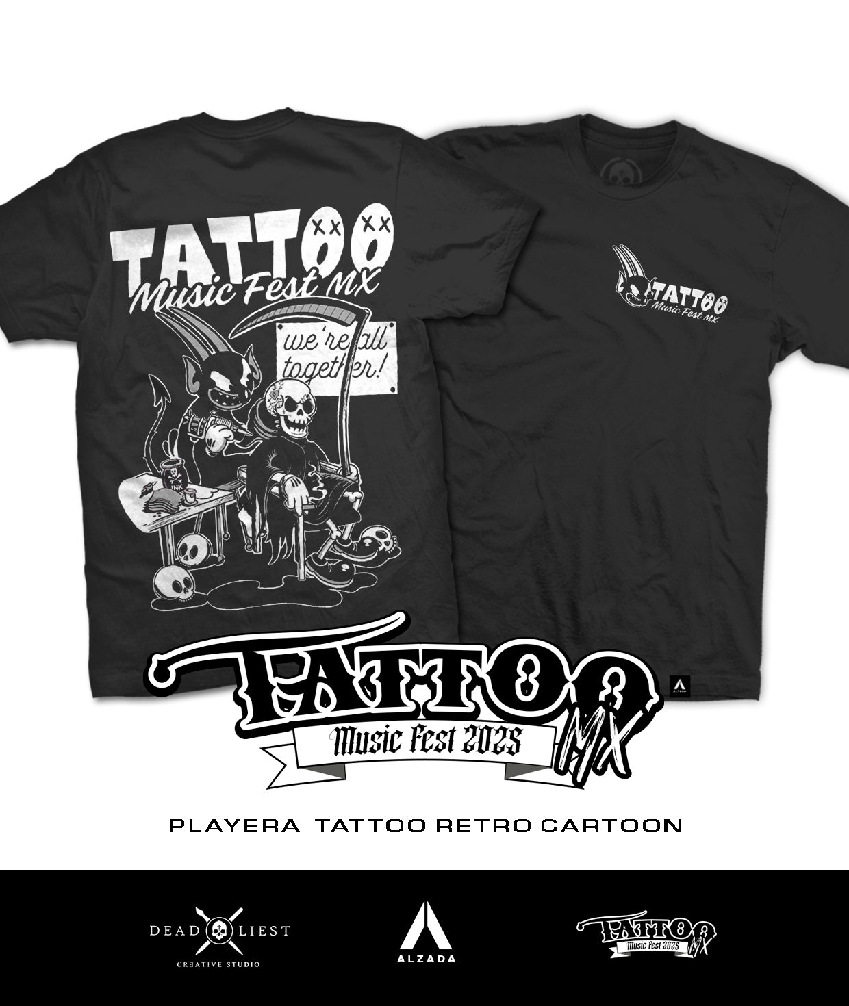 Playera Tattoo Retro Cartoon